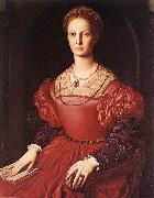 BRONZINO, Agnolo Portrait of Lucrezia Panciatichi fg USA oil painting artist